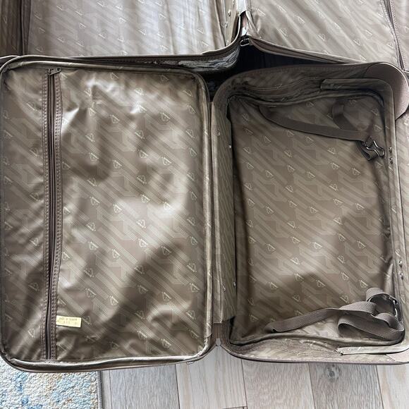 3 Piece Jordache Tapestry Vintage Luggage Set EUC Checked,Carry On, Personal 80s - Picture 14 of 16